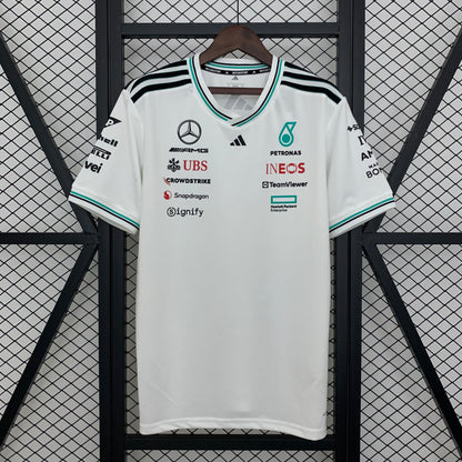 Camiseta Blanca F1 Mercedez Benz 2025